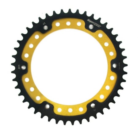 Piese moto - Rear sprocket SUPERSPROX STEALTH RST-2011:45-GLD auriu 45T, 530