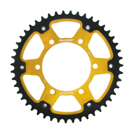Piese moto - Rear sprocket SUPERSPROX STEALTH RST-2012:47-GLD auriu 47T, 525