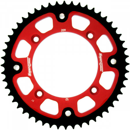 Piese moto - Rear sprocket SUPERSPROX STEALTH RST-209:50-RED Rosu 50T, 420