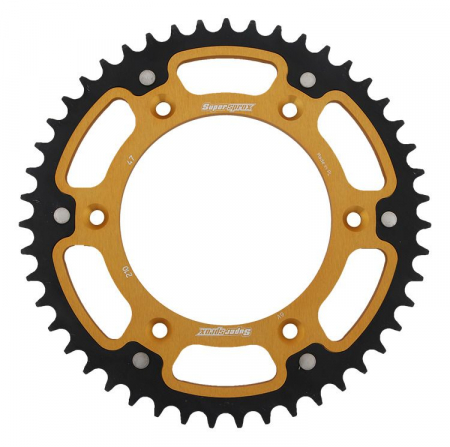 Piese moto - Rear sprocket SUPERSPROX STEALTH RST-210:47-GLD auriu 47T, 520