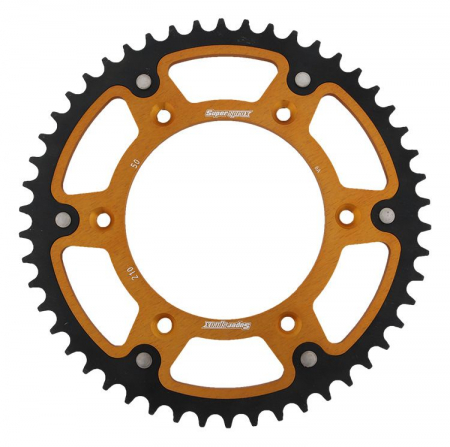 Piese moto - Rear sprocket SUPERSPROX STEALTH RST-210:50-GLD auriu 50T, 520
