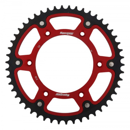 Piese moto - Rear sprocket SUPERSPROX STEALTH RST-210:50-RED Rosu 50T, 520