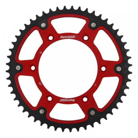 Piese moto - Rear sprocket SUPERSPROX STEALTH RST-210:52-RED Rosu 52T, 520