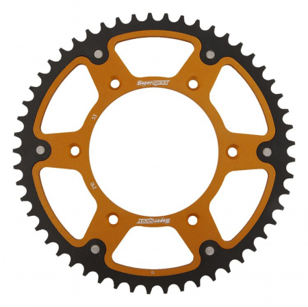 Piese moto - Rear sprocket SUPERSPROX STEALTH RST-210:53-GLD auriu 53T, 520