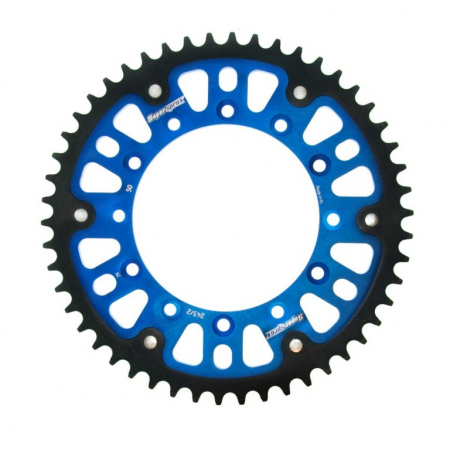 Piese moto - Rear sprocket SUPERSPROX STEALTH RST-245/2:50-BLU Albastru 50T, 520