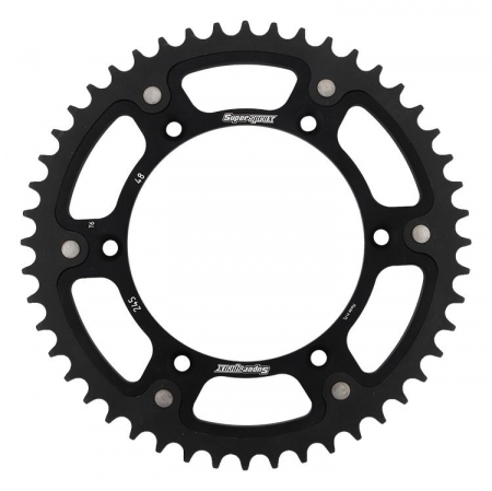 Piese moto - Rear sprocket SUPERSPROX STEALTH RST-245:48-BLK Negru 48T, 520