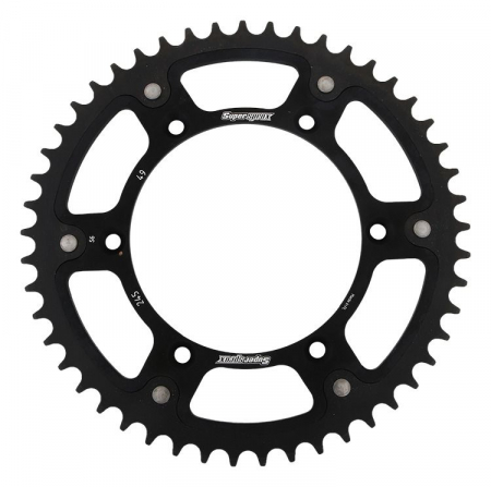 Piese moto - Rear sprocket SUPERSPROX STEALTH RST-245:49-BLK Negru 49T, 520