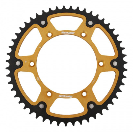 Piese moto - Rear sprocket SUPERSPROX STEALTH RST-245:51-GLD auriu 51T, 520
