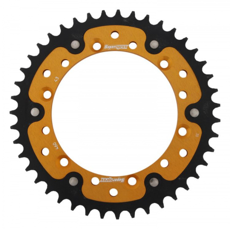 Piese moto - Rear sprocket SUPERSPROX STEALTH RST-460:43-GLD auriu 43T, 520