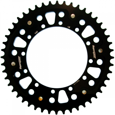 Piese moto - Rear sprocket SUPERSPROX STEALTH RST-460:48-BLK Negru 48T, 520