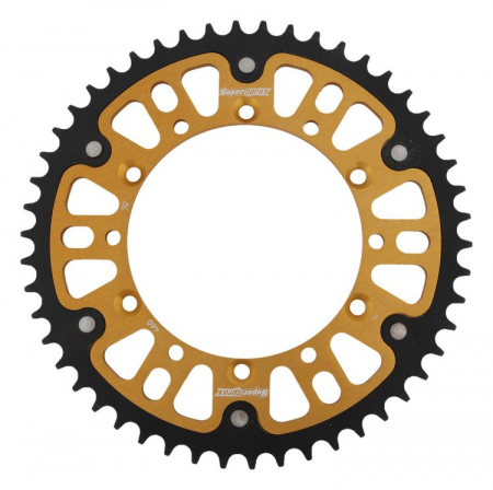 Piese moto - Rear sprocket SUPERSPROX STEALTH RST-460:50-GLD auriu 50T, 520