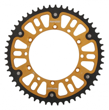 Piese moto - Rear sprocket SUPERSPROX STEALTH RST-460:52-GLD auriu 52T, 520