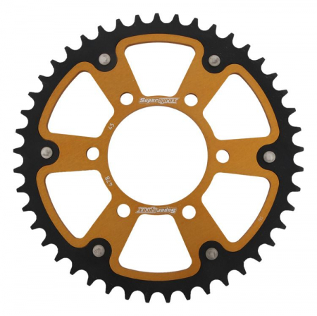 Piese moto - Rear sprocket SUPERSPROX STEALTH RST-478:45-GLD auriu 45T, 520