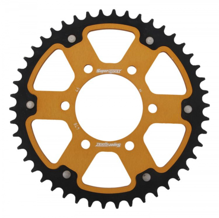 Piese moto - Rear sprocket SUPERSPROX STEALTH RST-478:46-GLD auriu 46T, 520