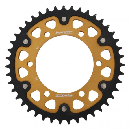 Piese moto - Rear sprocket SUPERSPROX STEALTH RST-479:43-GLD auriu 43T, 530
