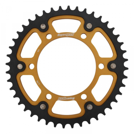 Piese moto - Rear sprocket SUPERSPROX STEALTH RST-479:44-GLD auriu 44T, 530