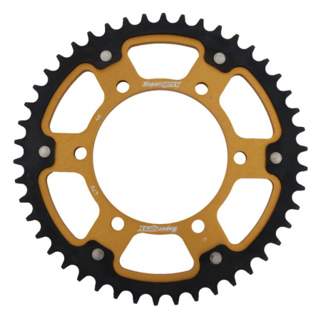 Piese moto - Rear sprocket SUPERSPROX STEALTH RST-479:46-GLD auriu 46T, 530