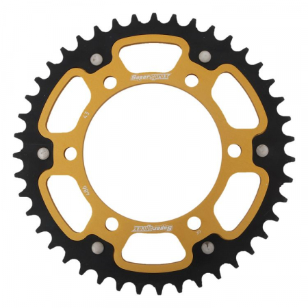 Piese moto - Rear sprocket SUPERSPROX STEALTH RST-486:43-GLD auriu 43T, 520