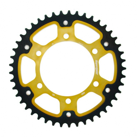 Piese moto - Rear sprocket SUPERSPROX STEALTH RST-486:45-GLD auriu 45T, 520