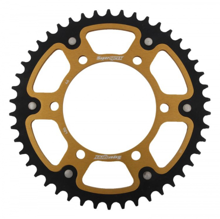 Piese moto - Rear sprocket SUPERSPROX STEALTH RST-486:46-GLD auriu 46T, 520