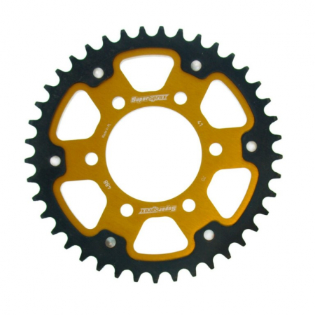 Piese moto - Rear sprocket SUPERSPROX STEALTH RST-488:41-GLD auriu 41T, 530