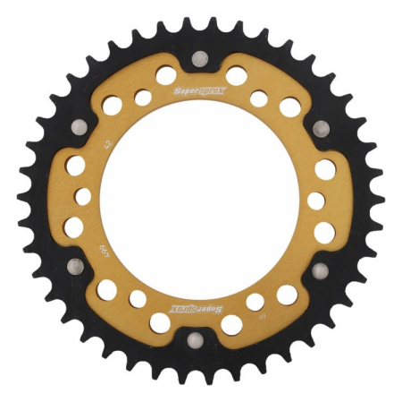 Piese moto - Rear sprocket SUPERSPROX STEALTH RST-499:42-GLD auriu 42T, 530