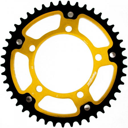 Piese moto - Rear sprocket SUPERSPROX STEALTH RST-7:45-GLD auriu 45T, 525