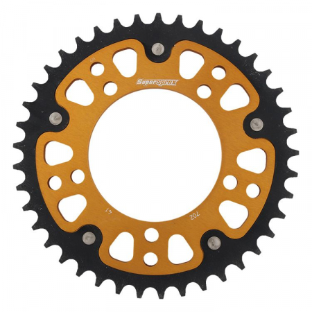 Piese moto - Rear sprocket SUPERSPROX STEALTH RST-702:41-GLD auriu 41T, 525