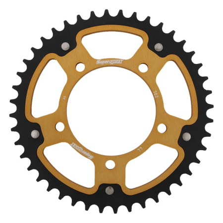 Piese moto - Rear sprocket SUPERSPROX STEALTH RST-702:44-GLD auriu 44T, 525