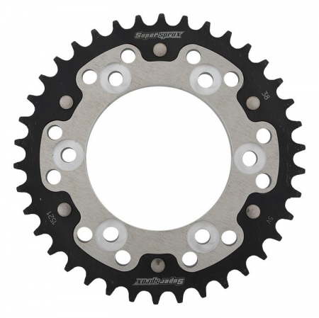 Piese moto - Rear sprocket SUPERSPROX STEALTH RST-745:38-SLV argintiu 38T, 525