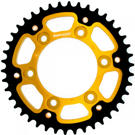 Piese moto - Rear sprocket SUPERSPROX STEALTH RST-745:42-GLD auriu 42T, 525