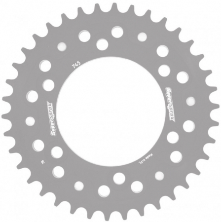 Piese moto - Rear sprocket SUPERSPROX STEALTH RST-745:43-BLK Negru 43T, 525
