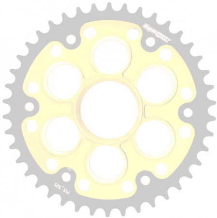 Piese moto - Rear sprocket SUPERSPROX STEALTH RST-755_525:39-GLD auriu 39T, 525