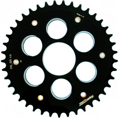 Piese moto - Rear sprocket SUPERSPROX STEALTH RST-755_525:41-BLK Negru 41T, 525