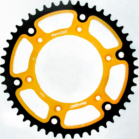 Piese moto - Rear sprocket SUPERSPROX STEALTH RST-8000:49-GLD auriu 49T, 520
