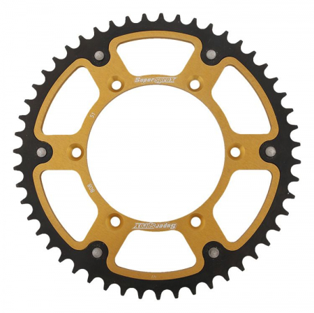 Piese moto - Rear sprocket SUPERSPROX STEALTH RST-808:51-GLD auriu 51T, 520