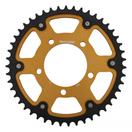 Piese moto - Rear sprocket SUPERSPROX STEALTH RST-829:47-GLD auriu 47T, 530