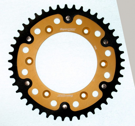 Piese moto - Rear sprocket SUPERSPROX STEALTH RST-990:45-GLD auriu 45T, 520