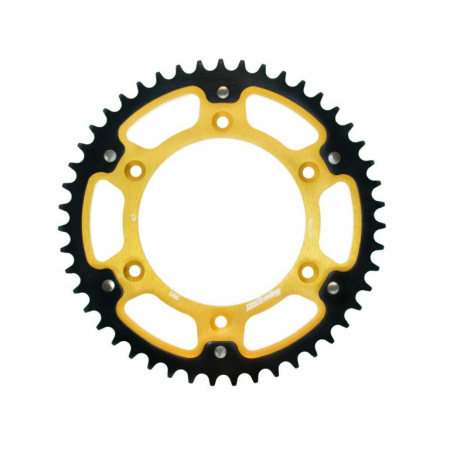 Piese moto - Rear sprocket SUPERSPROX STEALTH RST-990:47-GLD auriu 47T, 520