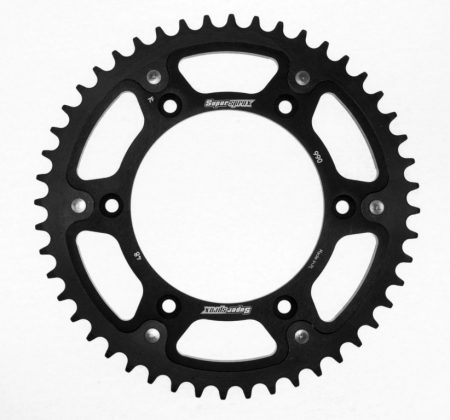 Piese moto - Rear sprocket SUPERSPROX STEALTH RST-990:48-BLK Negru 48T, 520