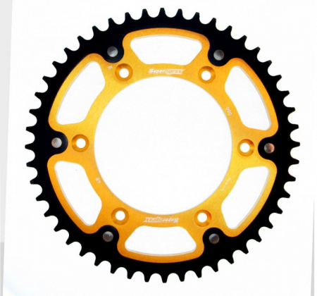 Piese moto - Rear sprocket SUPERSPROX STEALTH RST-990:48-GLD auriu 48T, 520
