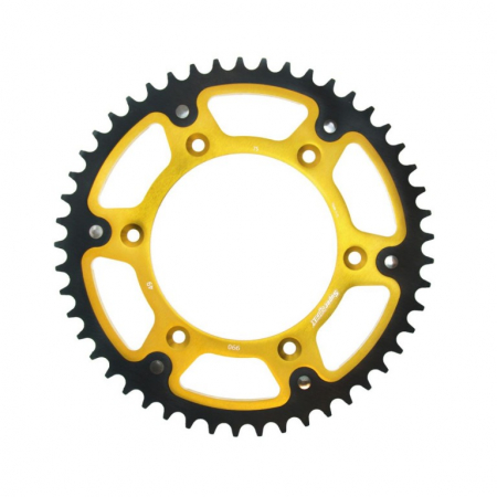 Piese moto - Rear sprocket SUPERSPROX STEALTH RST-990:49-GLD auriu 49T, 520
