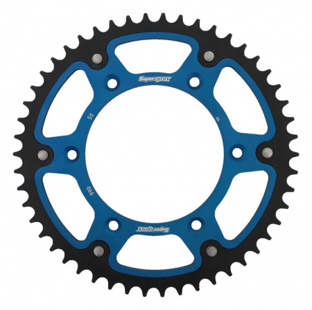 Piese moto - Rear sprocket SUPERSPROX STEALTH RST-990:50-BLU Albastru 50T, 520