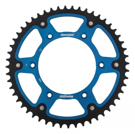Piese moto - Rear sprocket SUPERSPROX STEALTH RST-990:52-BLU Albastru 52T, 520