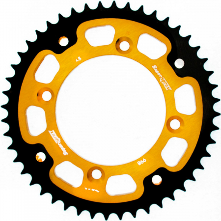 Piese moto - Rear sprocket SUPERSPROX STEALTH RST-998:48-GLD auriu 48T, 428