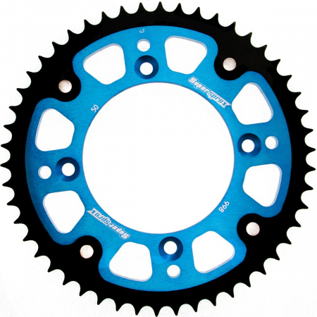 Piese moto - Rear sprocket SUPERSPROX STEALTH RST-998:50-BLU Albastru 50T, 428