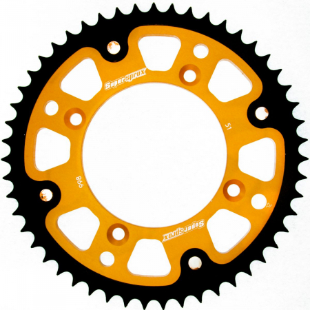 Piese moto - Rear sprocket SUPERSPROX STEALTH RST-998:51-GLD auriu 51T, 428