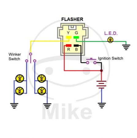 Releu de semnalizare JMP LED 12V 4 pin UNI [1]