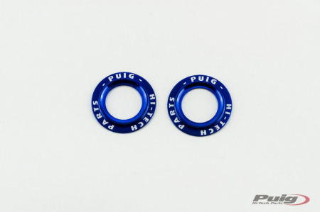 Piese moto - Rings for axle sliders PUIG PHB19 20271A aluminium Albastru