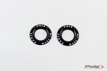 Piese moto - Rings for axle sliders PUIG PHB19 20271N aluminium Negru